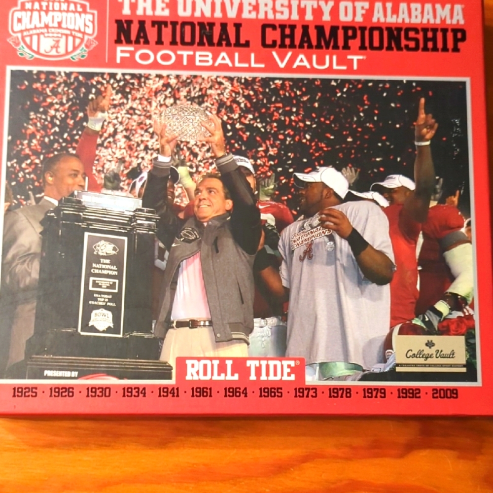 2009 University Of Alabama National Championship Football Vault.